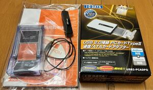 I-ODATA USB2-PCADPG USB2.0接続 PCカードアダプター・auW05K・サンワサプライマルチアダプター