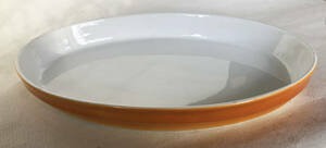 特大 オーバルグラタン皿 31cm皿 小判 茶 特大 盛皿 飾り皿 パーティー皿