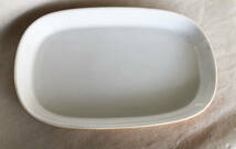 オーバルグラタン皿 31cm皿 角 茶 特大 盛皿 飾り皿 パーティー皿_画像3