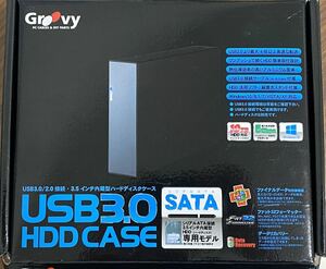 ☆美品☆送料無料 Groovy USB3.0 HDD ケース 3.5型 USB3.0接続 シリアルATA SATA