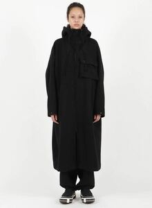 y's WOOL MOSSER HOODED COAT DRESS ワイズ yohji yamamoto ヨウジヤマモト