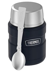 THERMOS ステンレスフードジャー 保温性抜群 0.45l マットブルー 青