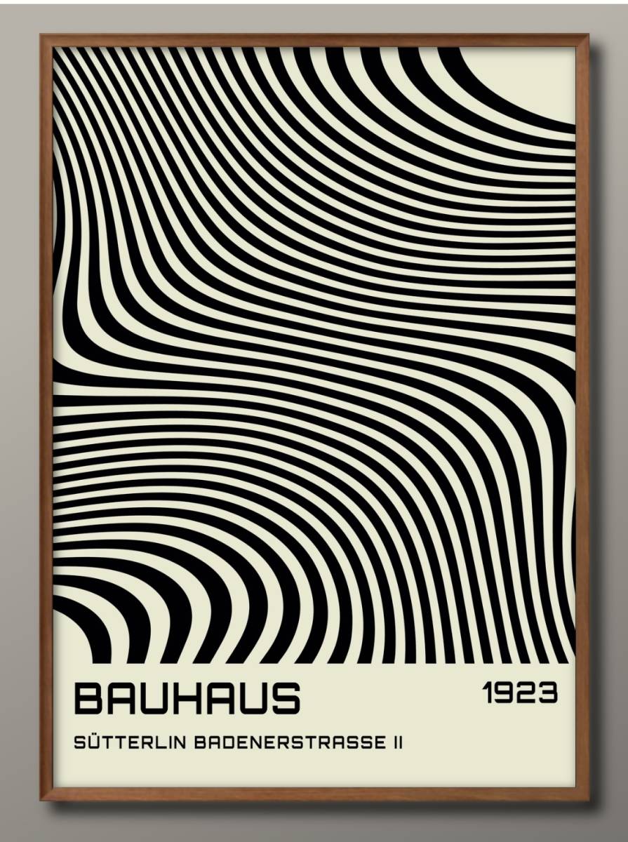 8478 ■ Livraison gratuite ! Affiche A3 BAUHAUS Scandinavie/Corée/Peinture/Illustration/Mat, résidence, intérieur, autres