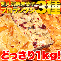 【訳あり】新フロランタン3種どっさり1kg/スイーツ,大量洋菓子_画像1