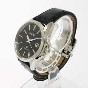 【1円スタート】美品 SEIKO セイコー SBGX083/9F62-0AG0 グランドセイコー SS×革ベルト GS クォーツ メンズ 76996 腕時計