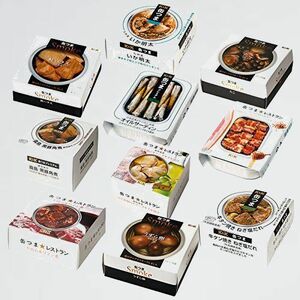 ★☆ 未使用 新品 缶づめ 缶つま 1-1N 詰合せセット（国分 k&k） 10種類10食