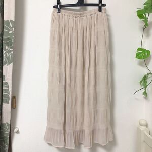 ロングスカート ギャザースカート マキシスカート