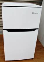 高年式　Hisense　ハイセンス　冷蔵庫　HR-B95A　2ドア　93L　2020年製　オートクローズ冷蔵室ドア　動作良好_画像2