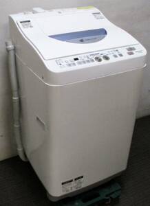 SHARP/シャープ　電気洗濯乾燥機　ES-TG55L-A　タテ型　5.5㎏　Ag+イオンコート　動作良好