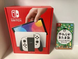 新品未開封■Nintendo Switch 本体 有機ELモデル ホワイト・やわらかあたま塾 ソフト■ニンテンドースイッチ■任天堂