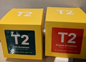 T2 ティートゥー 紅茶 ティーバッグ ハッピーバッグ 送料無料 2箱入り[箱なしで発送]