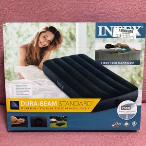 【新品】INTEX ポータブル エアマットレス ベッド 191×76×25センチ インテックス