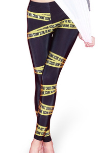 [ beautiful legs leggings *761] no entry * yellow tape turning round and round *Seazon2* free size (M~LL)