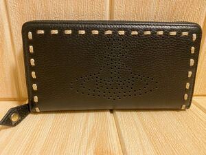ヴィヴィアンウエストウッド★ブラック 新品未使用 長財布 ORBパンチング!