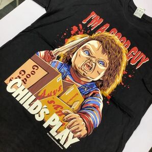 SR9C4. デザインTシャツ XLサイズ Child’s Play ③ チャイルドプレイ CHUCKY チャッキーの画像5