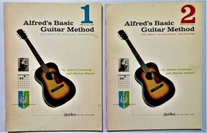 洋書 『 Alfred's Basic Guitar Method 1・２（ アルフレッドの基本的なギターメソッドブック）』2冊セット（英語）