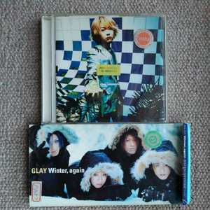 CD GLAY/winter again,grobalcommunication2枚　レンタル品