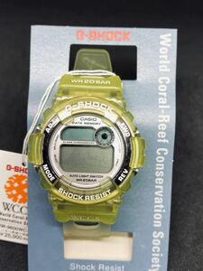 ★未使用品★G-SHOCK DW-9600WC-9T W.C.C.S. イエロー 98年製 生産終了 世界サンゴ礁保護協会 CASIO 腕時計 ジーショック カシオ