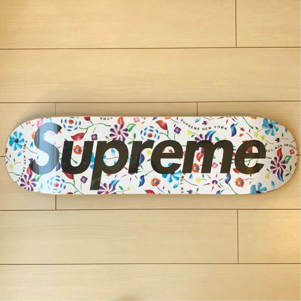 19SS Supreme Airbrushed Floral Skateboard シュプリーム　エアブラッシュド　フローラル　スケートボード　デッキ　花柄　White Box Logo