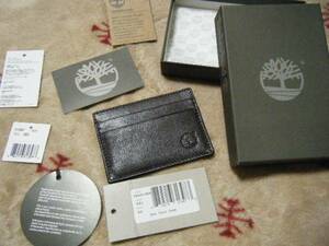  Timberland TIMBERLAND card-case * ticket holder cow leather made 