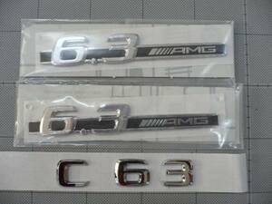 ★★ ＡＭＧ 純正品 ６．３ＡＭＧ ＮＥＷ×２＋Ｃ６３ エンブレム　Ｗ２０４ ★