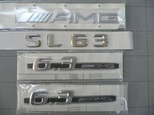 ★★ ＡＭＧ 純正品 ＡＭＧ２０１０モデル＋６．３ＡＭＧ ＮＥＷ×２＋ＳＬ６３ エンブレム Ｒ２３０ ベンツ用 ⑪ ★