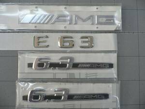 ★★ ＡＭＧ 純正品 ＡＭＧ２０１０モデル＋６．３AMG ＮＥＷ×２＋Ｅ６３ エンブレム Ｗ２１１・Ｗ２１２ ベンツ用 ⑩★