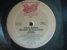 PAUL DAVIS / THE BEST OF PAUL DAVIS ◆W128NO◆再発LP_画像3