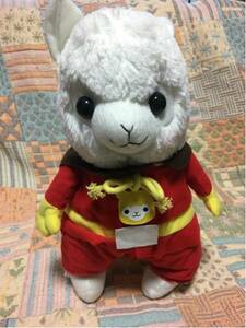 BIG* alpaca so hero z soft toy used Anpanman tag attaching beautiful goods 