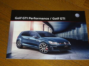 厚紙梱包■2019年 ゴルフ GTI/GTI Performance カタログ■日本語版 