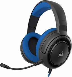 Corsair ゲーミングヘッドセット HS35 STEREO Stereo Gaming Headset -Blue- (PC PS5 PS4 Xbox series X/S Switch) SP8(中古良品)