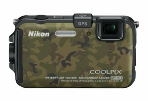 Nikon デジタルカメラ COOLPIX (クールピクス) AW100 フォレストカムフラー(中古 良品)