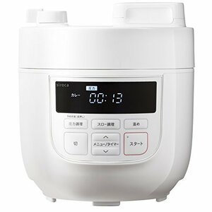 siroca 電気圧力鍋 SP-D131 ホワイト[圧力/無水/蒸し/炊飯/スロー調理/温め(中古 良品)