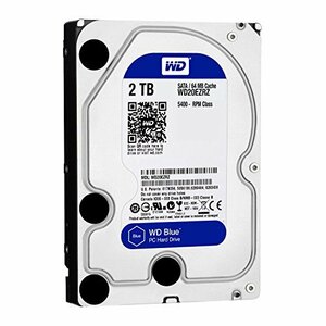 WD HDD 内蔵ハードディスク 3.5インチ 2TB WD Blue WD20EZRZ-RT SATA3.0 54(中古 良品)