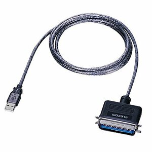 ELECOM USB to パラレルプリンタケーブル 1.8m グラファイトUC-PGT(新品未使用品)
