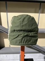 米軍 実物 放出品 ヴィンテージ A-2 デッキ COLD WEATHER CAP サイズ XL ハーレー バイク ナックル パン アメリカ 古着 ヘルメット_画像6