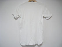 トップス カットソー Tシャツ ワッフル 半袖 丸首 白 ホワイト Sサイズ_画像4