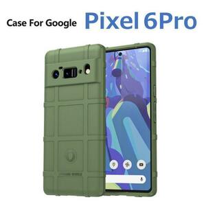 Google Pixel 6Pro ケース グリーン アーミー