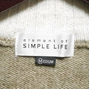 A346 ◇ element of SIMPLE LIFE | エレメントオブシンプルライフ ニット 茶系 中古 サイズMの画像7