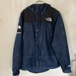 15SS SUPREME × THE NORTH FACE Denim Dot Shot Jacket Sサイズ シュプリーム ノースフェイス