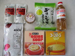 8 Products Assorted Steak Steak Asakuma Popular Set ☆ Corn Soup Onion Soup Steak Source Dressing Moromino Boiled Mint