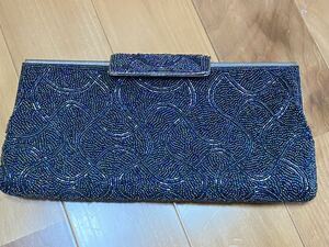  beads clutch bag long wallet bulrush . long wallet 25cm party bag Japanese clothing bag handbag 