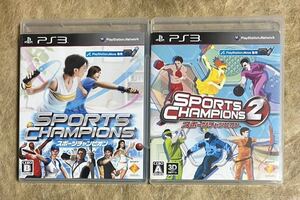 【動作確認済み】 PS3 スポーツチャンピオン 1 2 SPORTS CHAMPIONS 2点セット まとめ売り プレステ3 ゲームソフト *PS Move 専用
