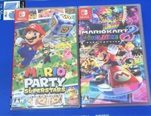 Switch マリオパーティースーパースターズ マリオカート8 新品未開封シュリンク付き