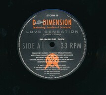 W-142　D-DIMENSION　/　LOVE SENSATION　（UK　12inch）　_画像3