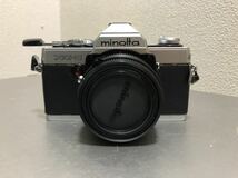 ジャンク品 一眼レフカメラ ミノルタ MINOLTA XG-E 望遠レンズ付_画像1