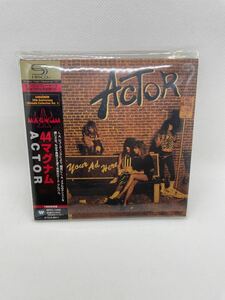 【期間限定値引き！】 44MAGNUM ACTOR アクター　紙ジャケ　 44マグナム