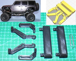 3DプリンタPLA+ ミニッツ 4×4 ジープラングラー用 ボディ10mmリフトアップ 京商 Kyosho Mini Z 4x4 Jeep Wrangler (送料込み)