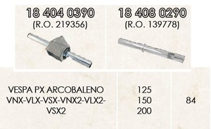 RMS 18404 0390 Внешняя ручка (левая/сдвиг) Vespa px-disc