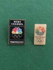 ★2020 東京オリンピック パラリンピック NBC NEWS CHANNEL メディア ピンバッジ ★